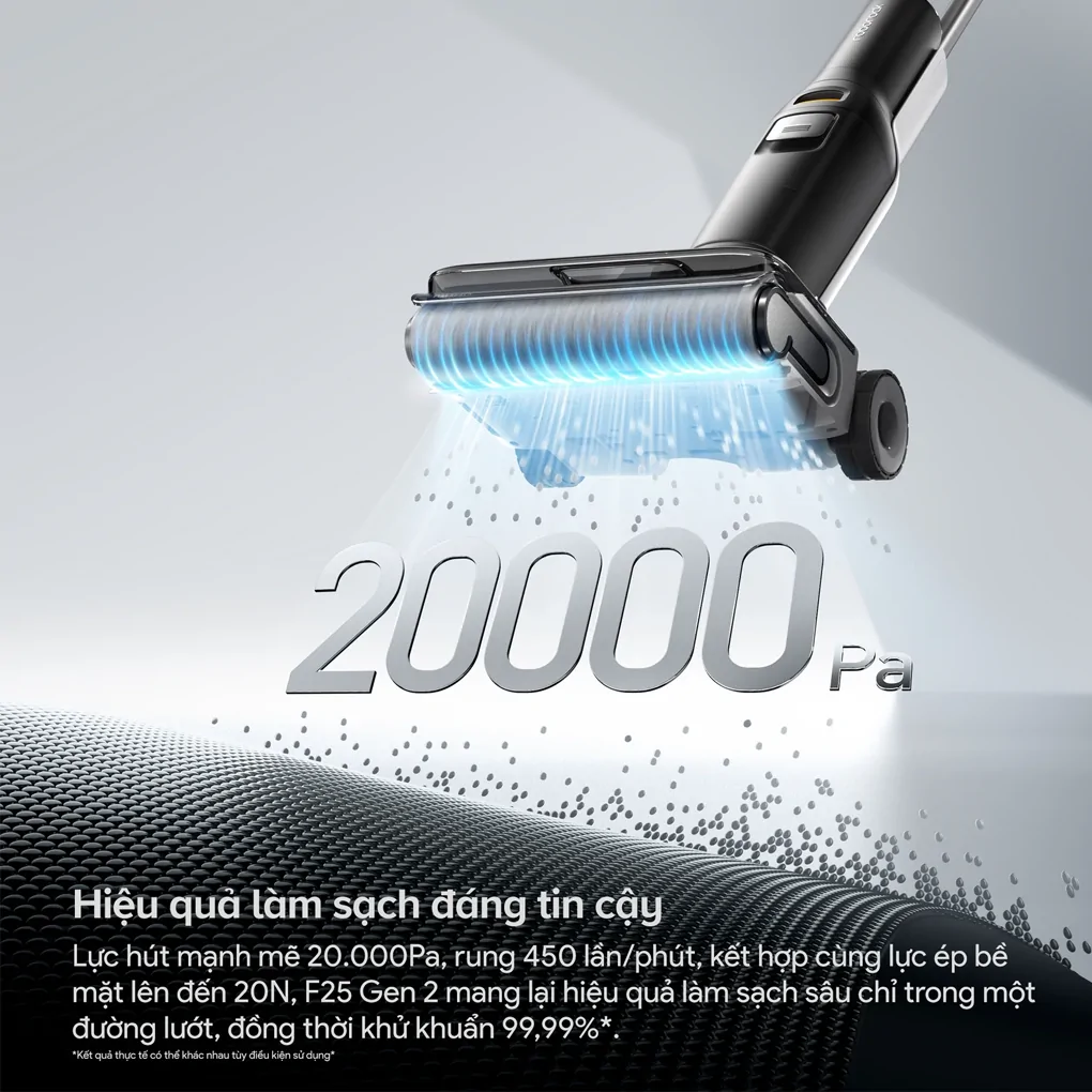 Máy Hút Bụi Cầm Tay Roborock F25 Gen 2 Màu Đen 8