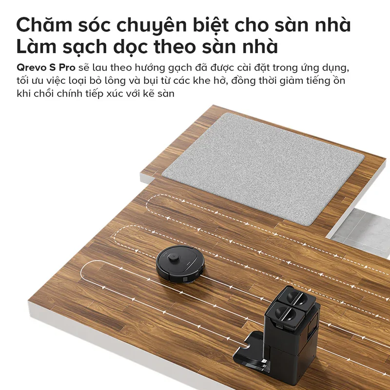 Robot Hút Bụi Roborock Qrevo S Pro Màu Đen 15