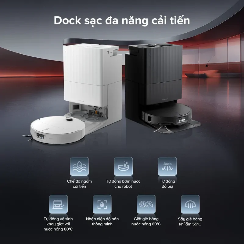 Robot Hút Bụi Roborock Qrevo Edge 2 Màu Đen 17