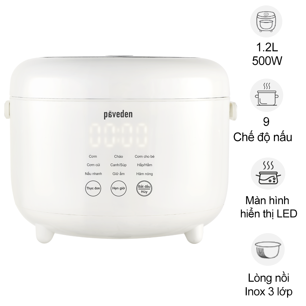 Nồi Cơm Điện Tử PR-1255SW 1.2 L&iacute;t