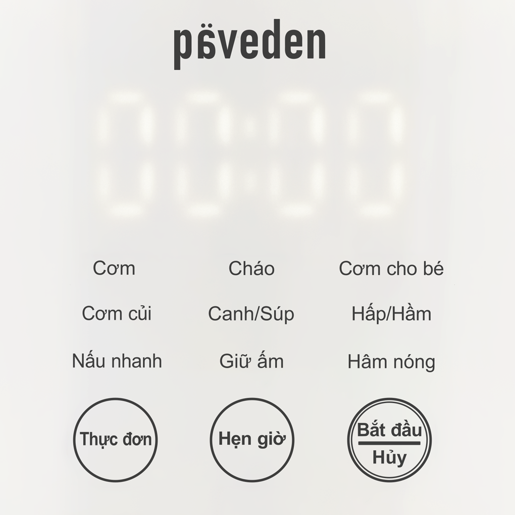 Nồi Cơm Điện Tử Paveden PR-1255SW 1.2 Lít 2