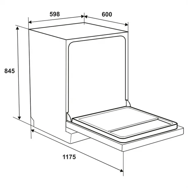 Hafele HDW-F602TS (535.29.551)