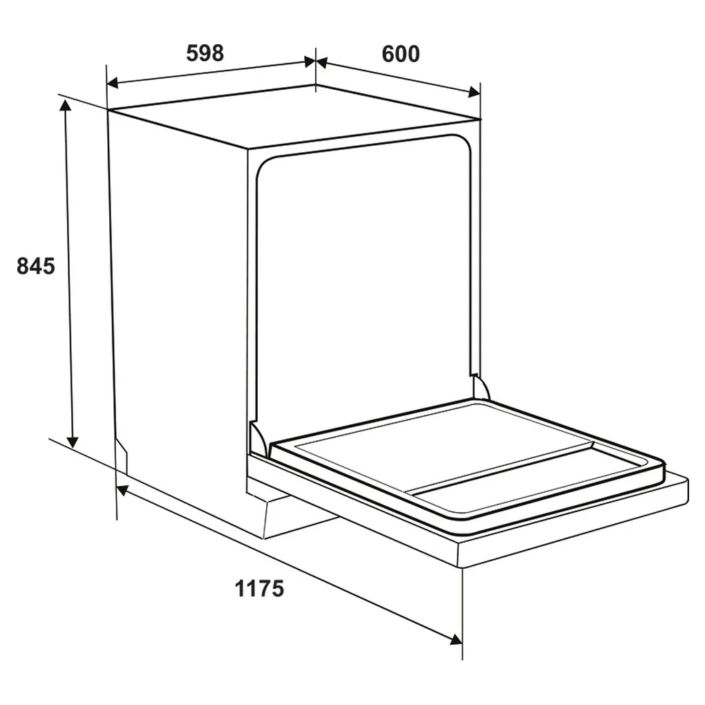 Máy Rửa Chén Độc Lập Hafele HDW-F602TS (535.29.551) 4