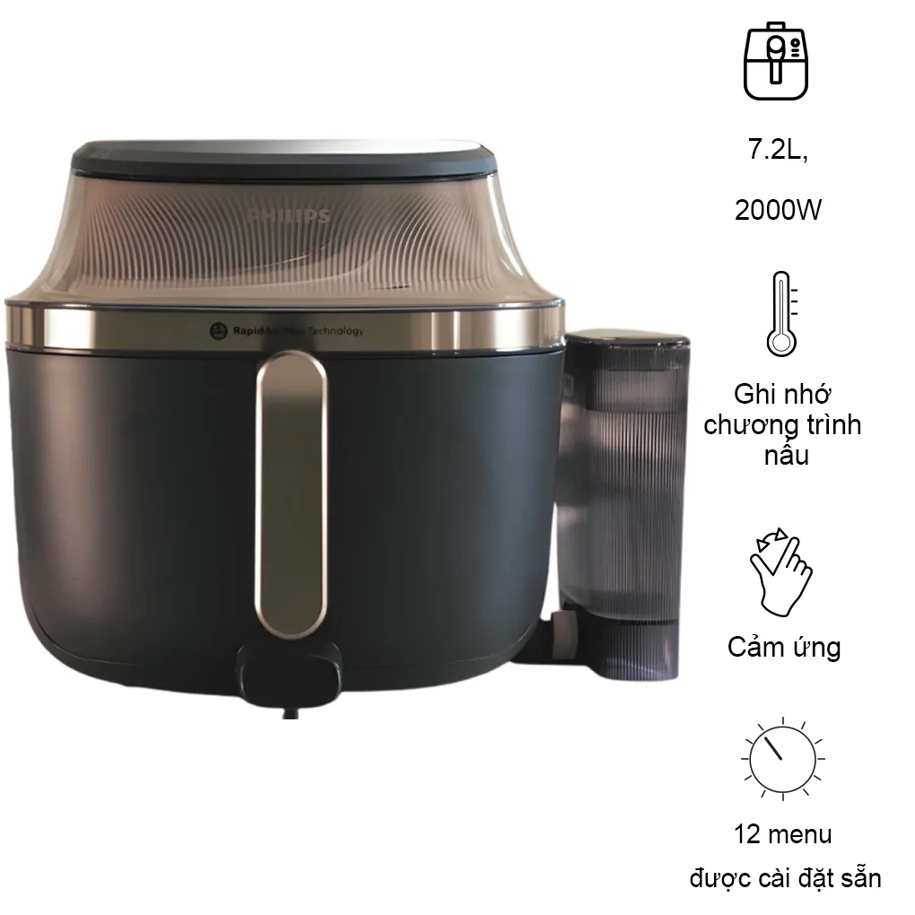 Nồi Chiên Không Dầu Philips NA543/00 7.2 Lít
