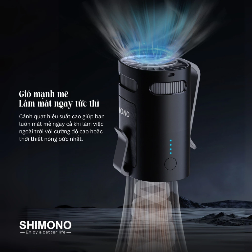Quạt Đeo Thắt Lưng Shimono SM-WF38 2