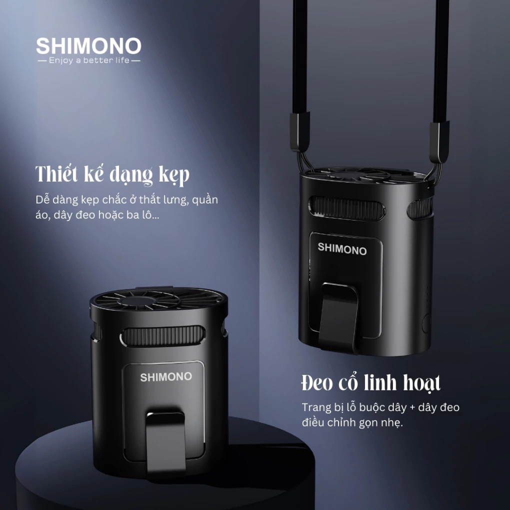 Quạt Đeo Thắt Lưng Shimono SM-WF38 4