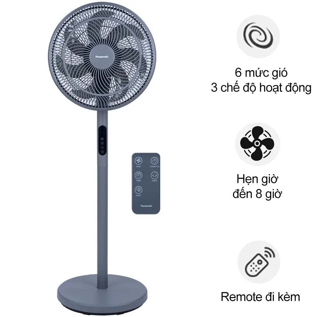 Quạt Điện Panasonic F-30JLV Màu Xám