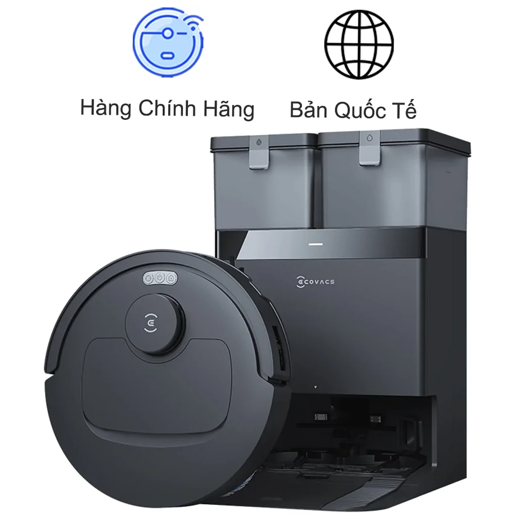 Robot Hút Bụi Thông Minh Ecovacs T30C Gen2 Màu Đen