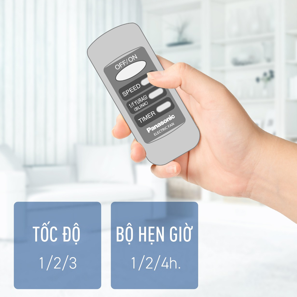 Quạt Đứng Panasonic F-307KH Màu Xanh 8