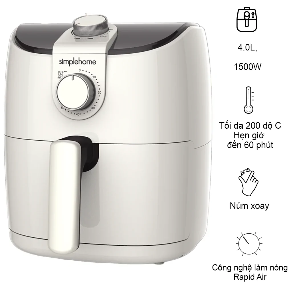 Nồi Chiên Không Dầu Simplehome AF4001-M 4 Lít