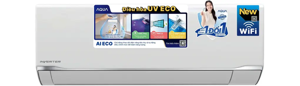 Máy Lạnh AQUA Inverter 1.5 Hp AQA-RUV13TA