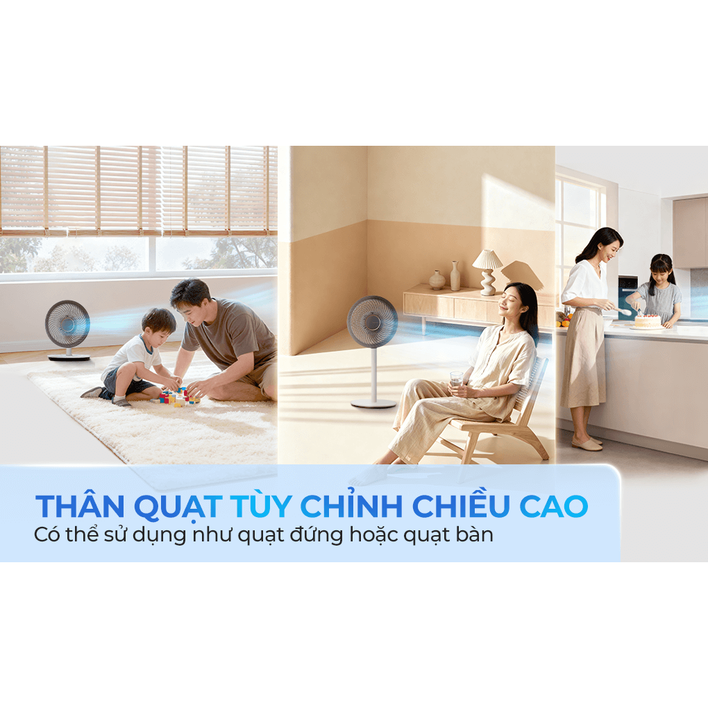 Quạt Tuần Hoàn Điều Khiển Giọng Nói Sharp PJ-CD227V-W 24W 15
