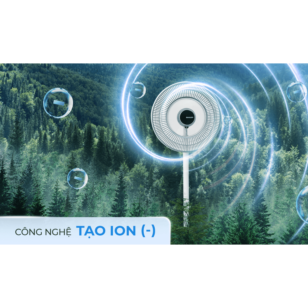 Quạt Tuần Hoàn Có Remote Sharp PJ-CD404V-W 24W 15