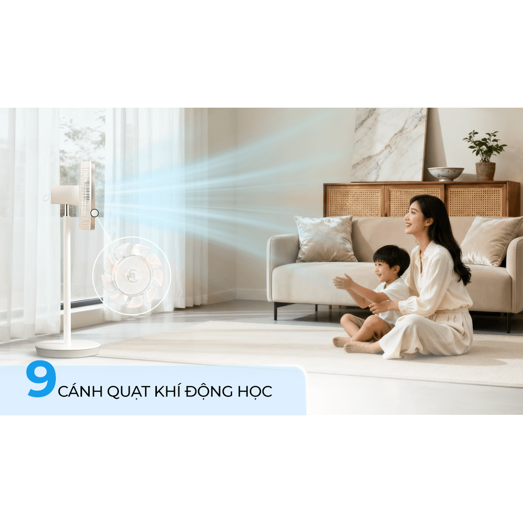 Quạt Tuần Hoàn Có Remote Sharp PJ-CD404V-W 24W 17
