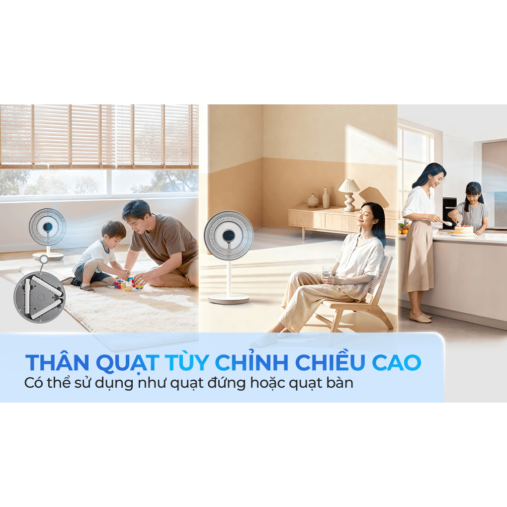 Quạt Tuần Hoàn Có Remote Sharp PJ-CD404V-W 24W 18
