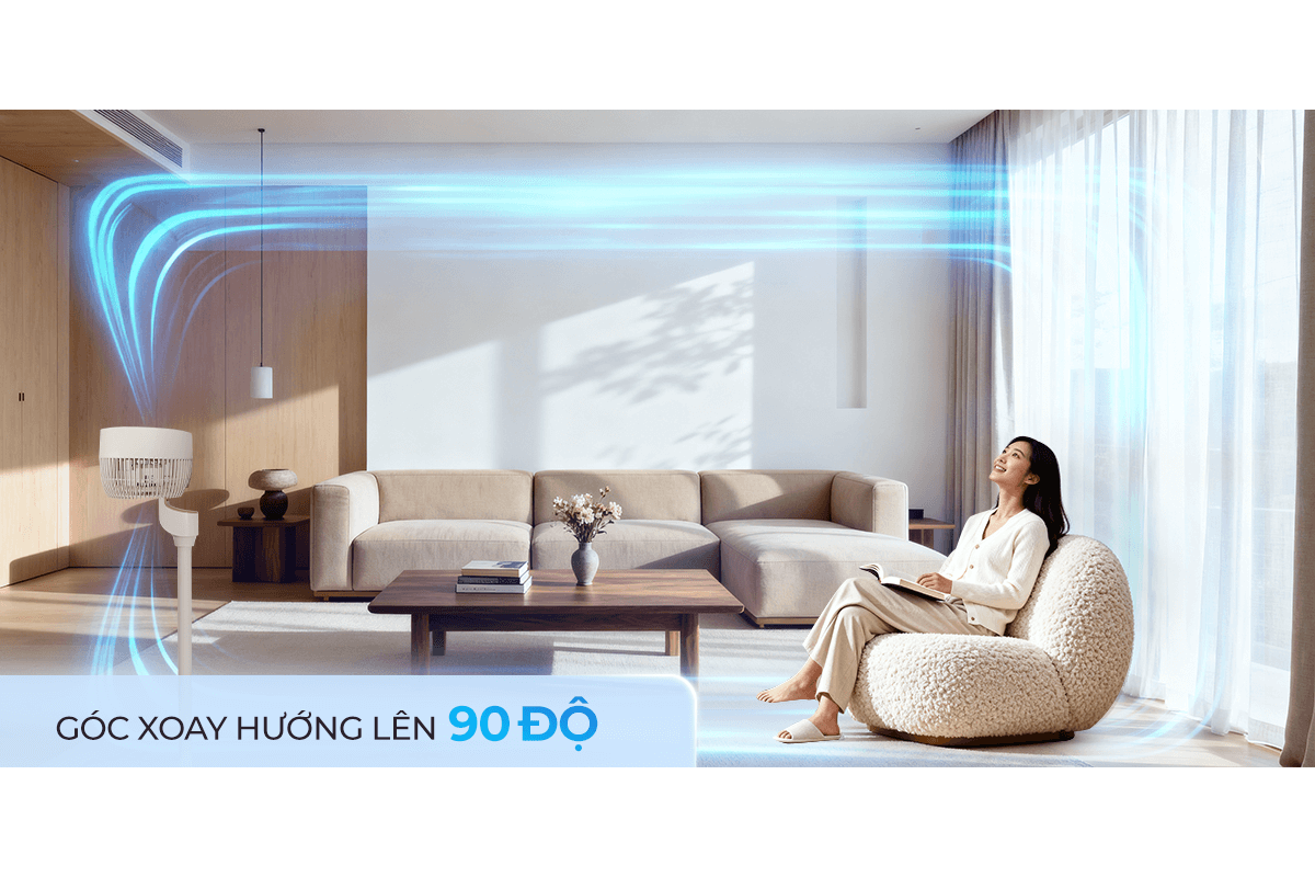 Quạt Tuần Hoàn Có Remote Sharp PJ-CD603V-C 24W 11