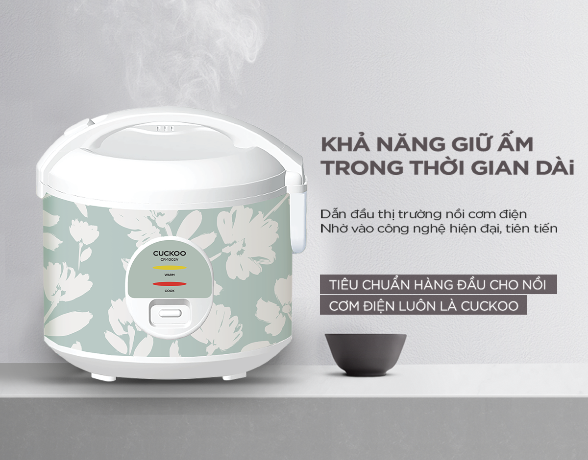 Nồi Cơm Điện Cuckoo CR-1002V/GRWHCRVNCKV 1.8 Lít 3