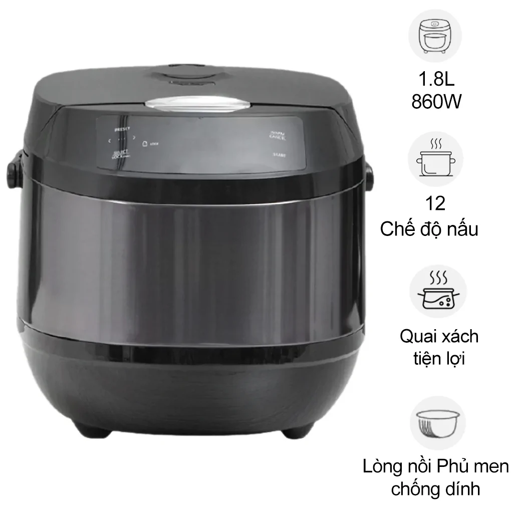 Nồi Cơm Điện Tử Cuckoo CR-1051F/BKBKCRCKV 1.8 Lít