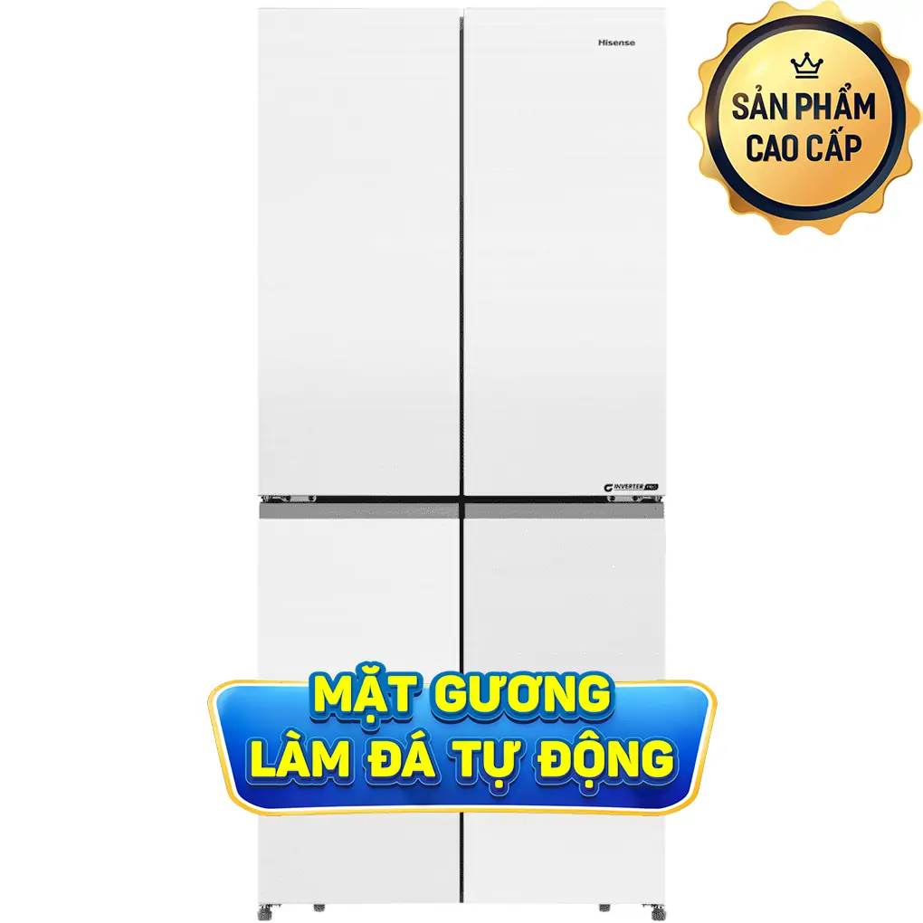 Tủ Lạnh Hisense Inverter 488 Lít RQ470P5GW