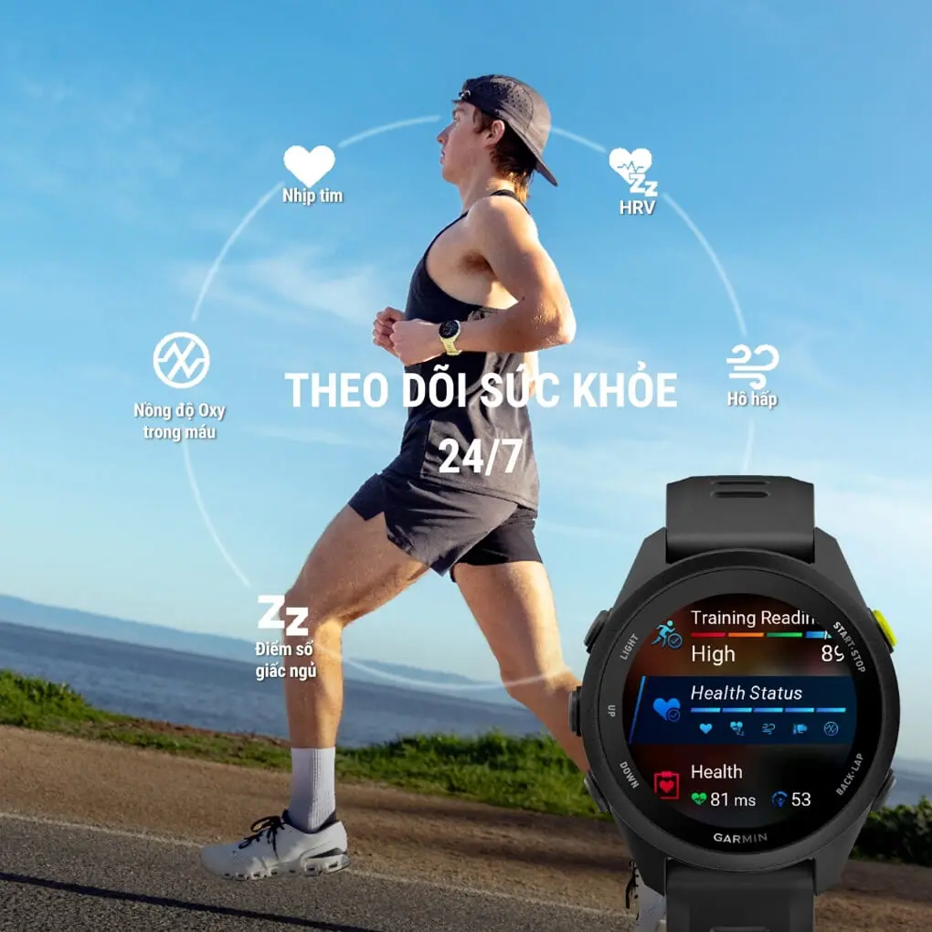 Garmin Forerunner 70 42.6mm Dây silicone 11