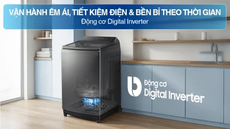 Máy Giặt Samsung Inverter 9.5 Kg WA40F95E1CSV