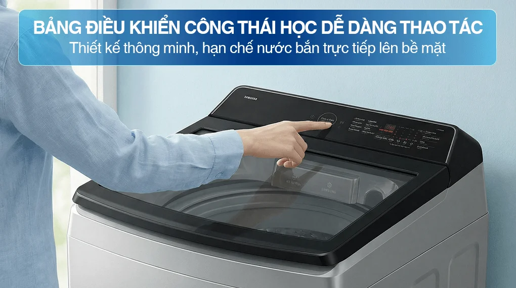 Máy Giặt Samsung Inverter 12.5 Kg WA40F12E4LSV