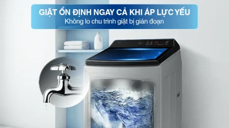 Máy Giặt Samsung Inverter 12.5 Kg WA40F12E4LSV