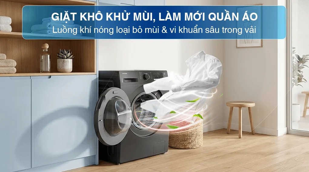 Máy Giặt Sấy Samsung Inverter Giặt 10 kg - Sấy 6 kg WD10HG4U04BBSV