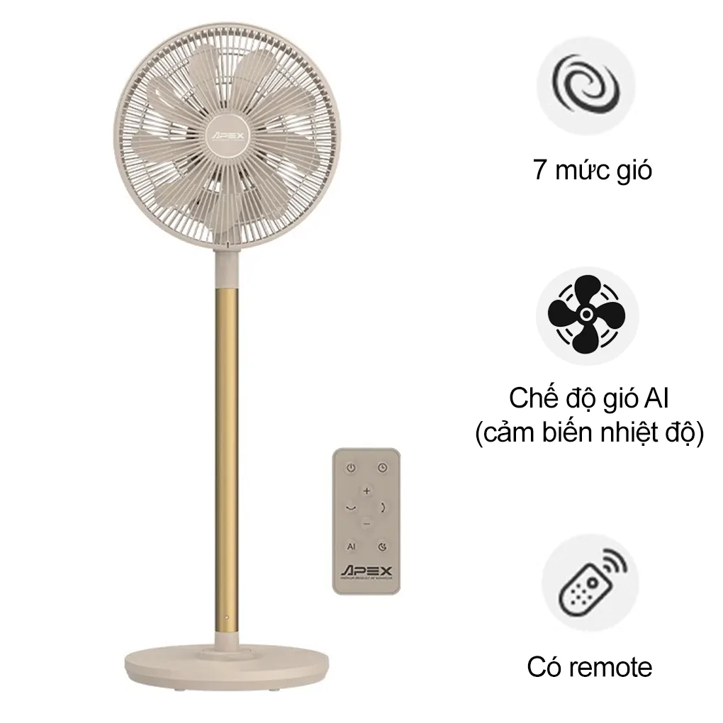 Quạt Tuần Hoàn Sunhouse Apex APF7326B 38W