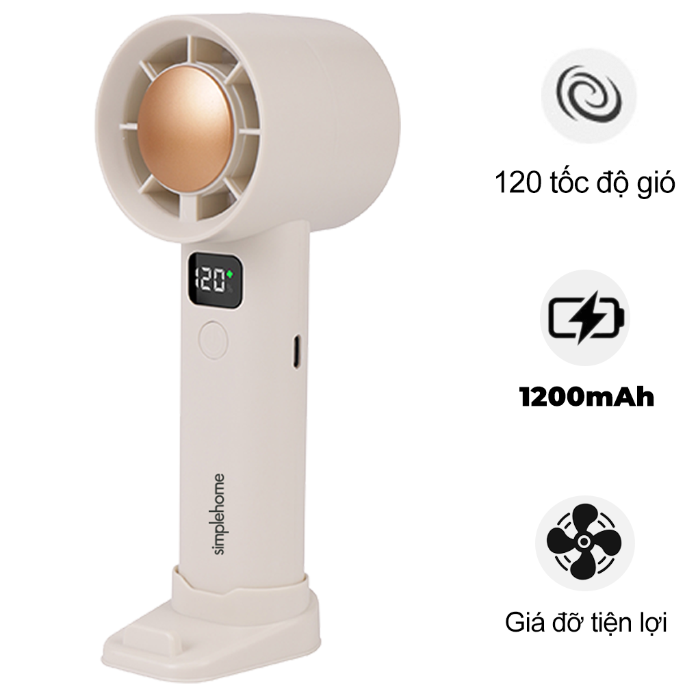 Quạt Cầm Tay Mini FS01 M&agrave;u Be