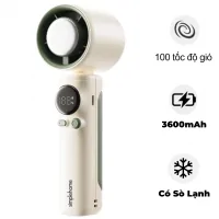 Quạt Cầm Tay Có Sò Lạnh Simplehome SS-026 Màu Trắng Ngà