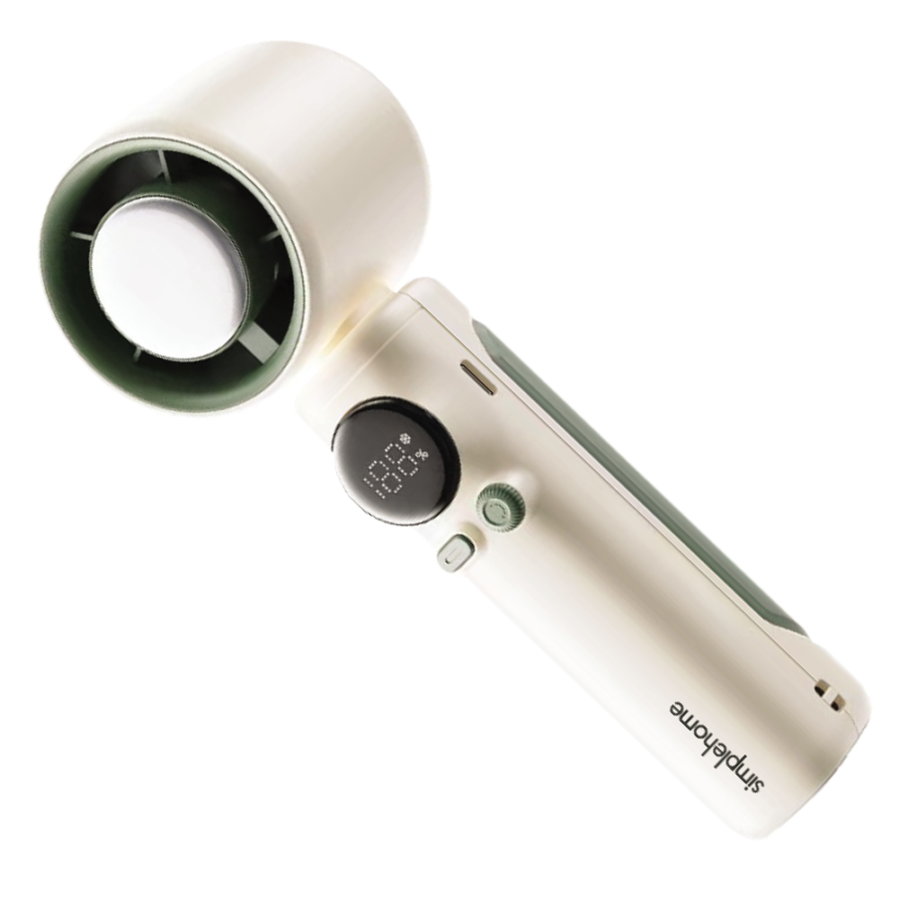 Quạt Cầm Tay Có Sò Lạnh Simplehome SS-026 Màu Trắng Ngà 1