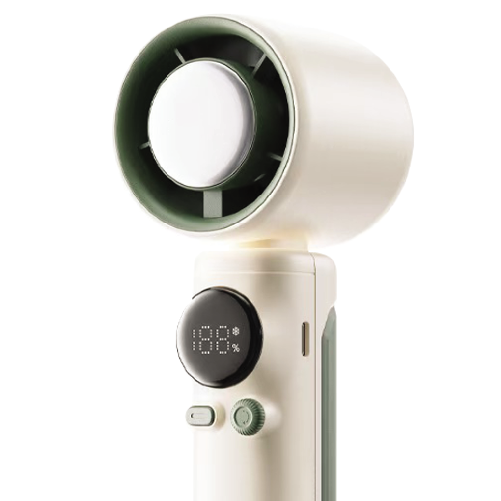 Quạt Cầm Tay Có Sò Lạnh Simplehome SS-026 Màu Trắng Ngà 2