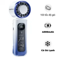 Quạt Cầm Tay Có Sò Lạnh Simplehome A231 Màu Xanh Ombre