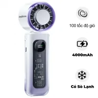 Quạt Cầm Tay Có Sò Lạnh Simplehome A231 Màu Tím Ombre
