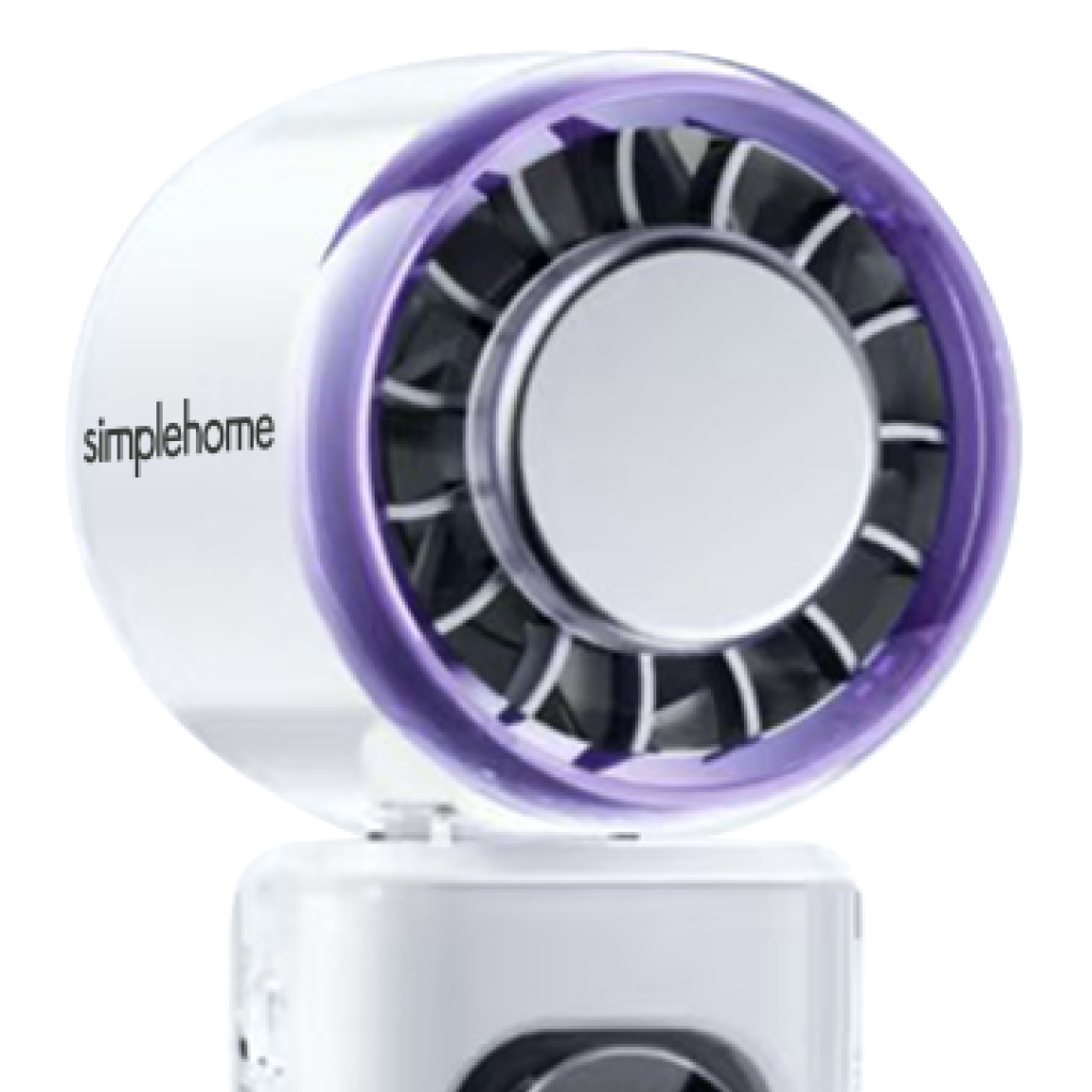 Quạt Cầm Tay Có Sò Lạnh Simplehome A231 Màu Tím Ombre 1