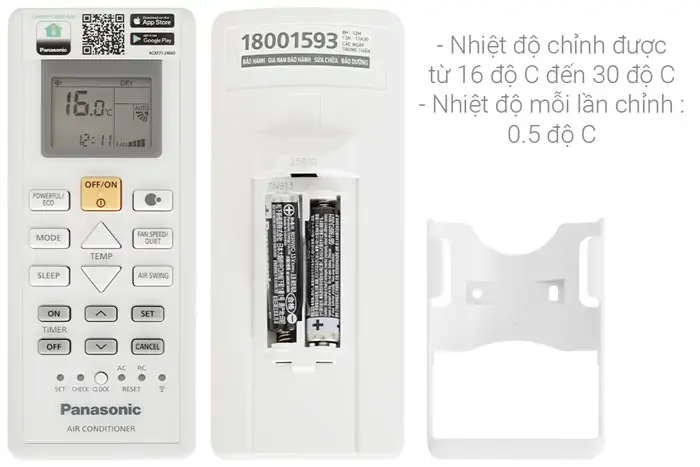 Máy Lạnh 2 chiều Panasonic Inverter 1.5 Hp CU/CS-YZ12AKH-8 3