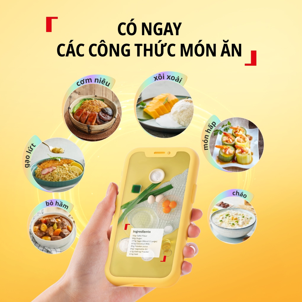 Nồi Cơm Điện Tử Mini Tefal Pop RK535TY0 7