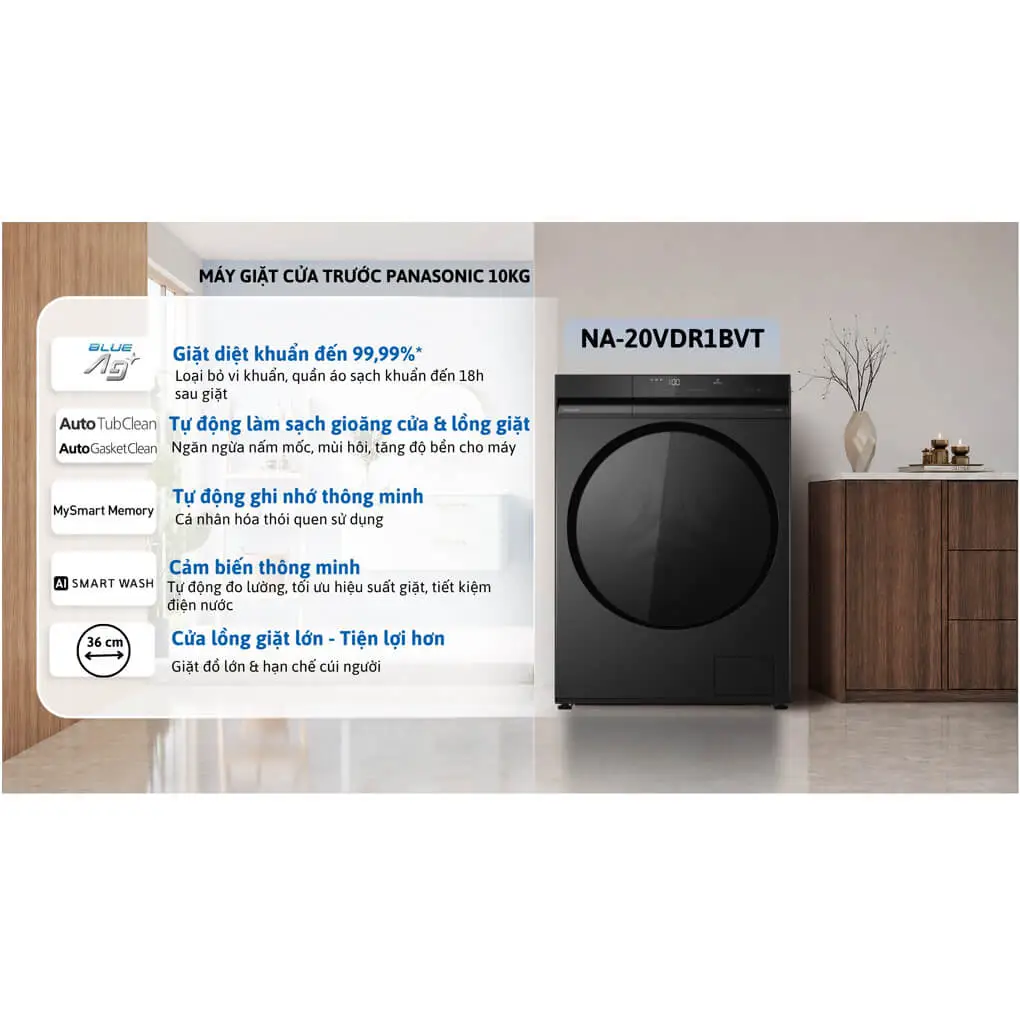 Máy Giặt Panasonic Inverter 10 Kg NA-20VDR1BVT 0