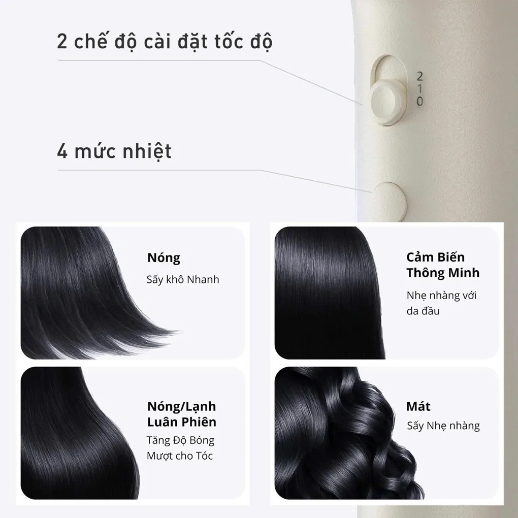 Máy Sấy Tóc Ion Âm Tốc Độ Cao Panasonic EH-NE9M-N442 1500W 8