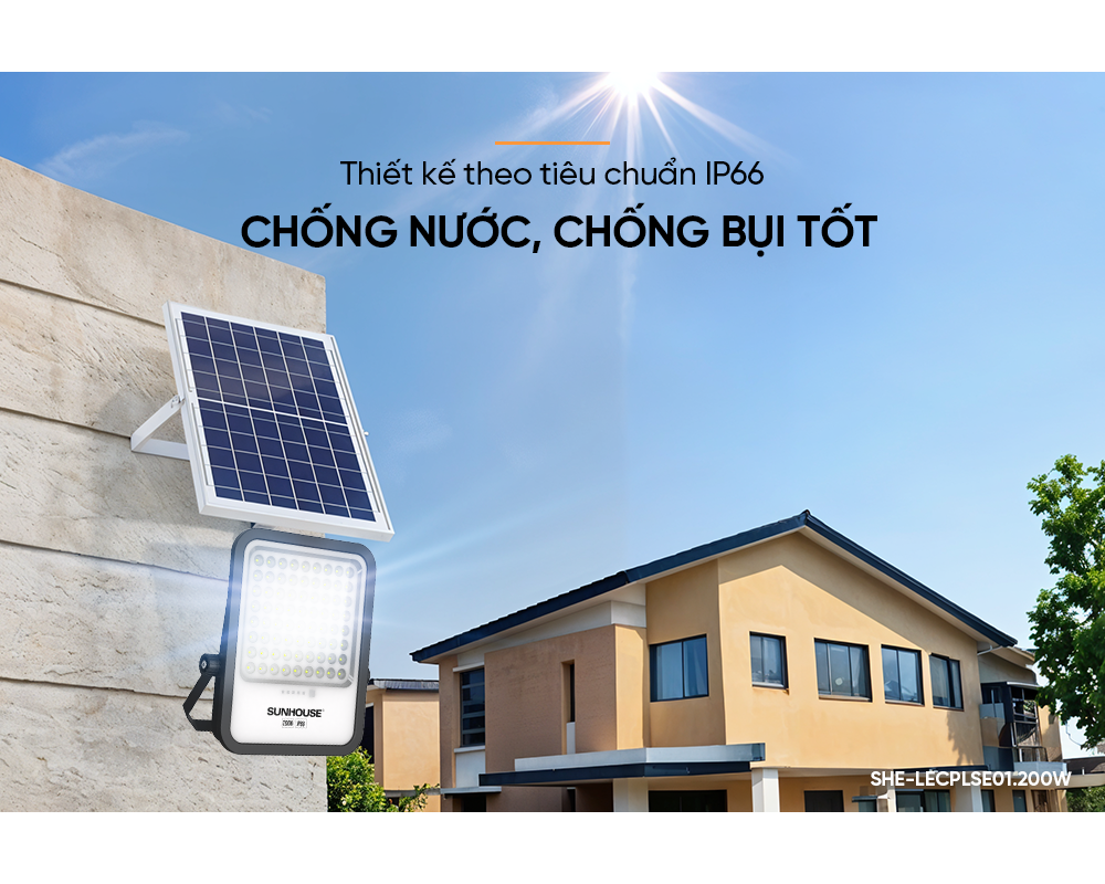 Đèn Năng Lượng Mặt Trời Eco Sunhouse SHE-LECPLSE01.200W 7