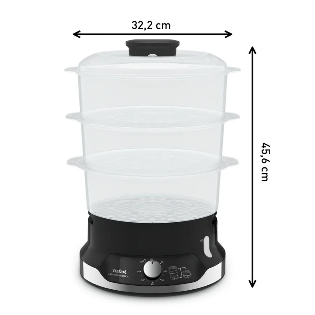 Nồi Hấp Thực Phẩm Tefal UltraCompact VC204810 9 Lít 1