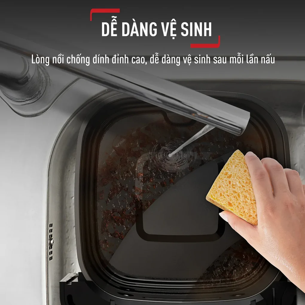 Nồi Chiên Không Dầu Tefal Mega EY855D68 7.5 Lít 6