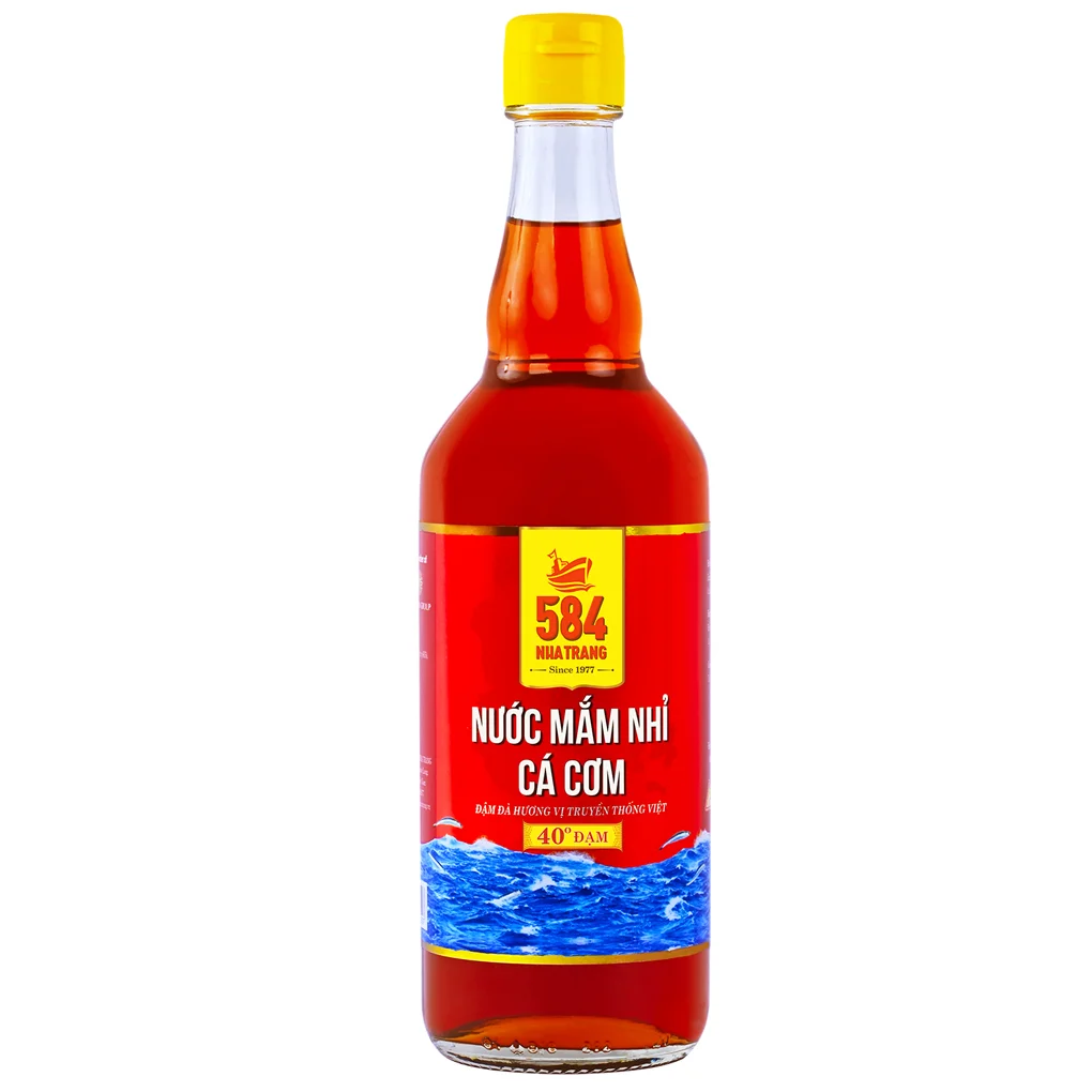 Nước Mắm 584 Nha Trang Chai Thủy Tinh 500ml, 40 Độ Đạm T0540