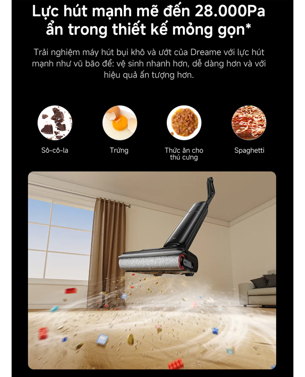 Máy Hút Bụi Lau Nhà Cầm Tay Dreame H16 FlexReach 3