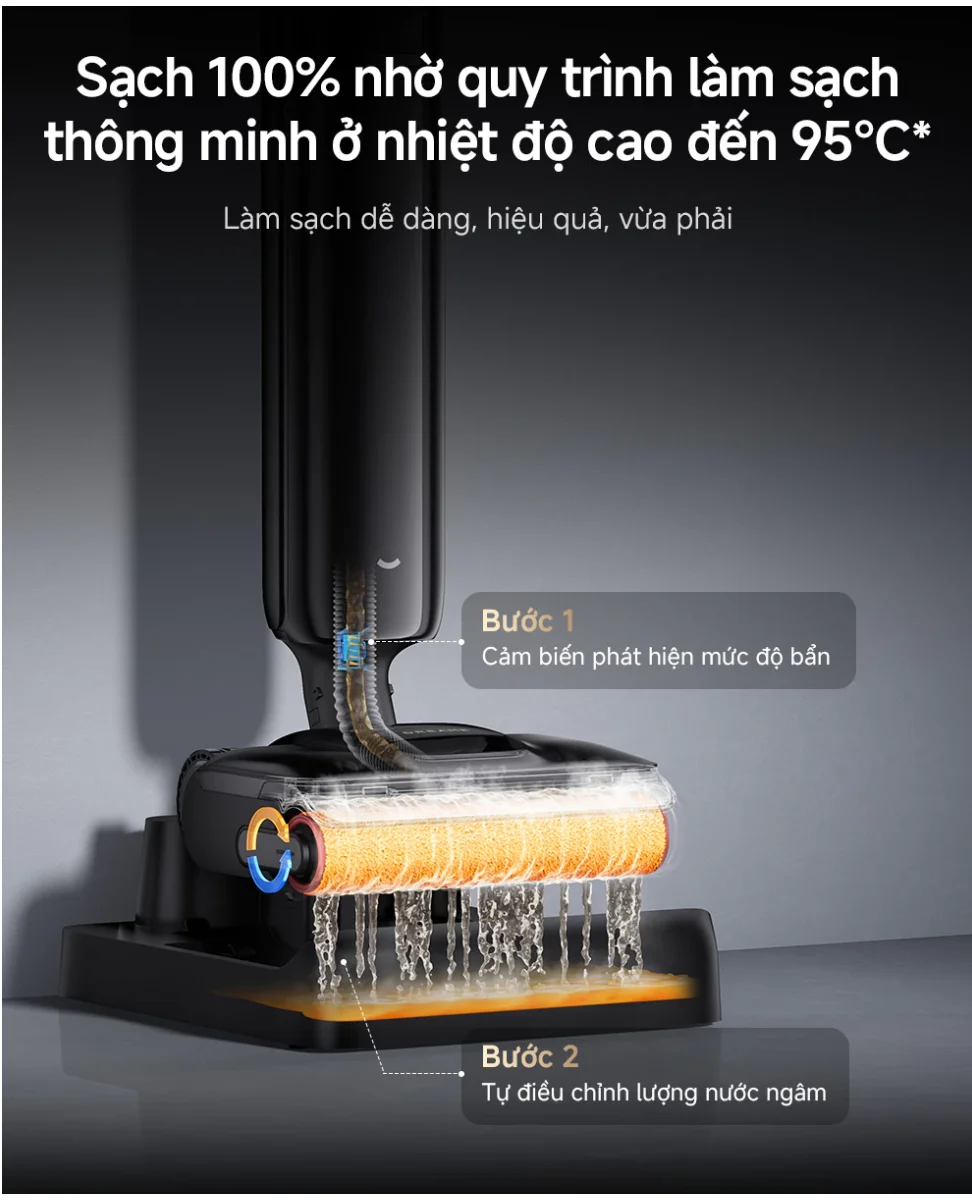 Máy Hút Bụi Lau Nhà Cầm Tay Dreame H16 FlexReach 5