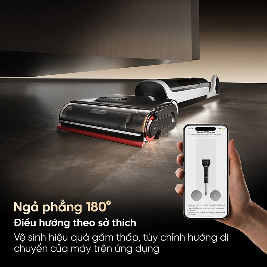 Máy Hút Bụi Lau Nhà Cầm Tay Dreame H15 Pro Heat 5