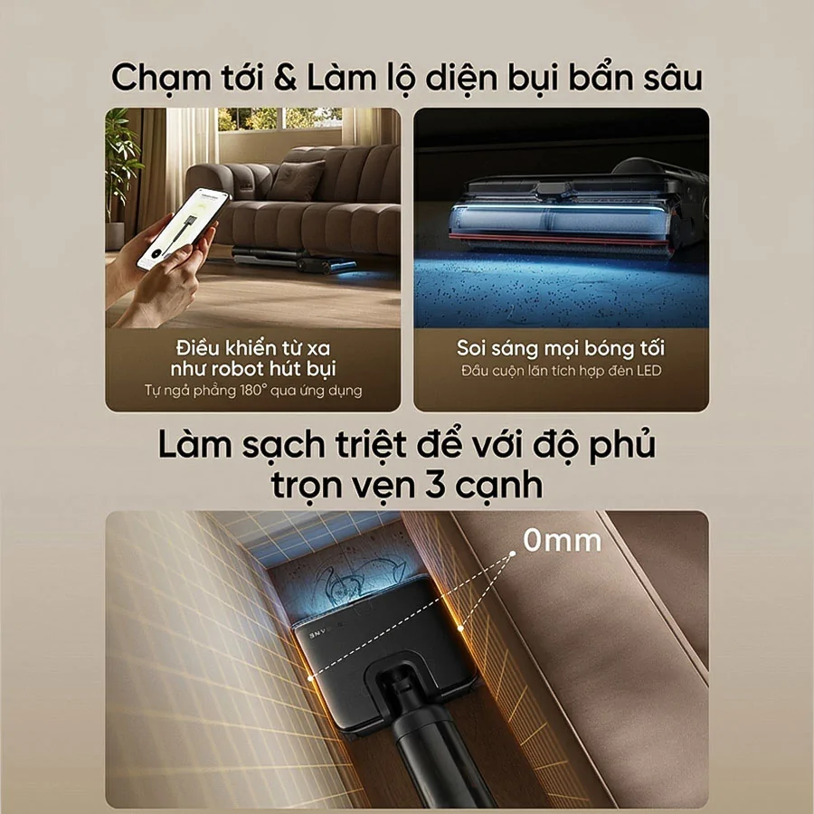 Máy Hút Bụi Lau Nhà Dreame H16 Steam 15