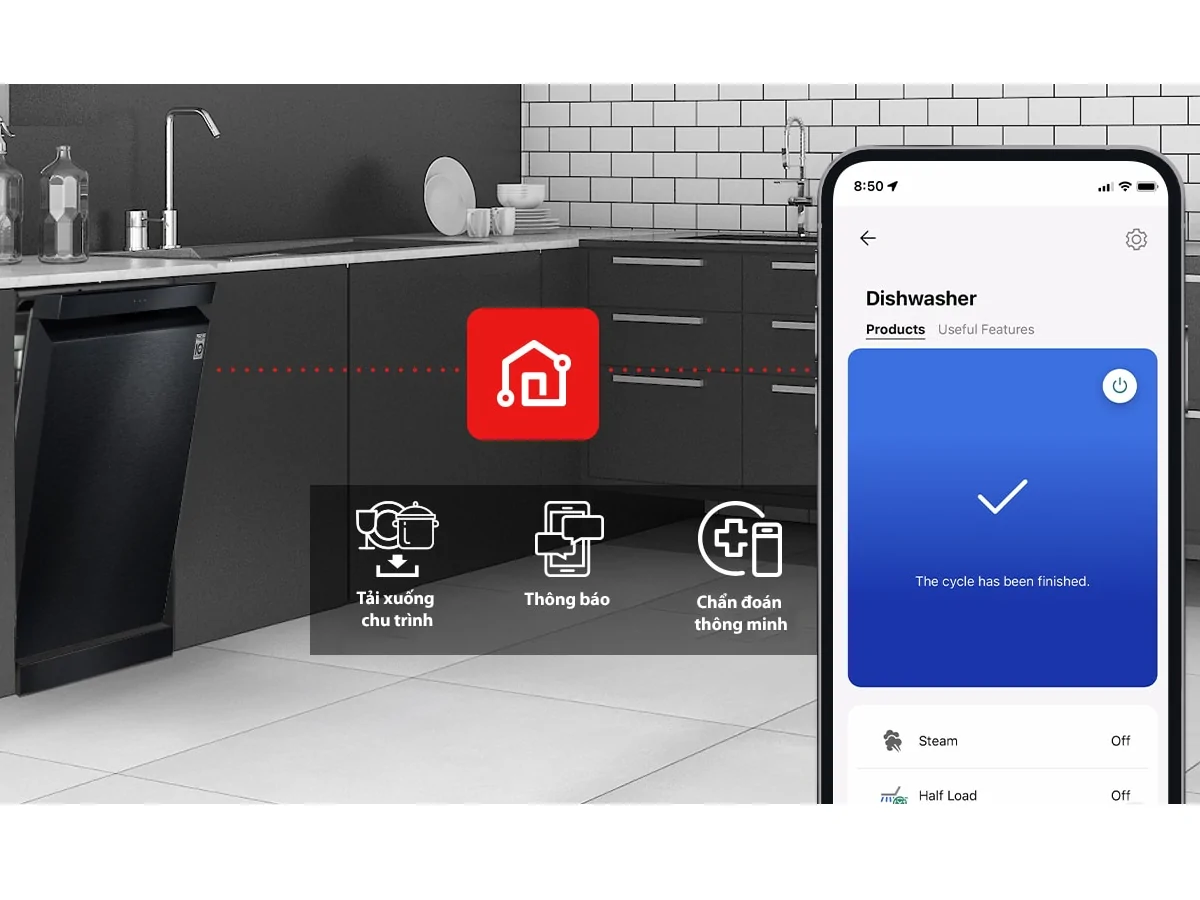 Máy Rửa Chén Độc Lập LG LDN14BLA5 14 Bộ 16