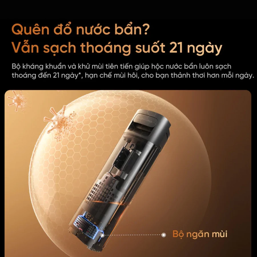 Máy Hút Bụi Lau Nhà Cầm Tay Dreame H16 Pro TriForce 8